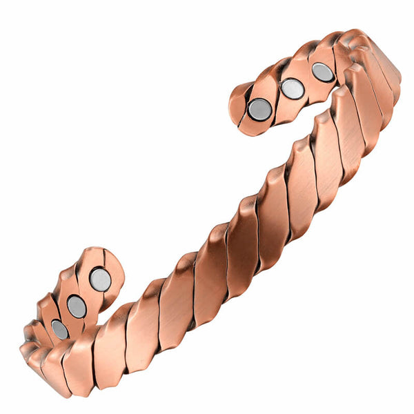 Twrist Copper Bracelet For Men with 6pcs Magnetic Therapy For Arthritis CBG225