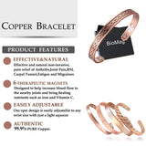 Woven Copper Bracelet Women For Arthritis-CBG174