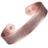Viking Copper Bracelet for Men Arthritis Carpal Tunnel Cuff Bracelet 7.5inches Adjustable