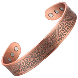 Copper Bracelet for Men Tree of Life Magnetic Therapy Viking Jewelry 7.5inches Adjustable