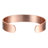 Copper Viking Bracelets For Men with Magnetic Therapy 7.5inches Adjustable Cuff Bracelet