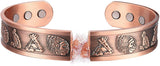 Magnetic Copper Bracelet for Men Celtic Viking Bracelet for Arthritis Carpal Tunnel 7.5inches Adjustable to Fit Most Wrist
