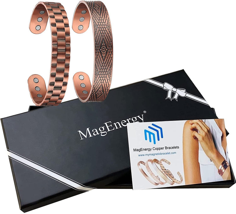 Copper Bracelet for Men for Arthritis Pain Relief Magnetic Therapy
