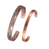 BEST MOM EVER-MOM Bracelets Copper Magnetic Therapy for Arthritis -2pcs